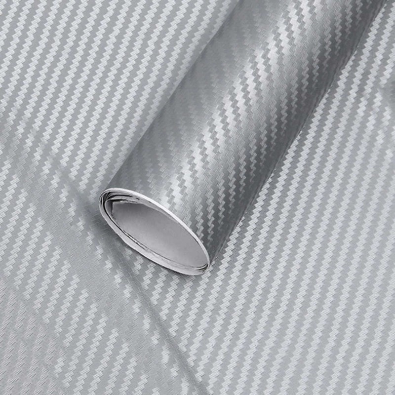 Folie colantare auto Carbon 3D - Argintiu (3m x 1,27m) - AVX-T1600 - AVEX