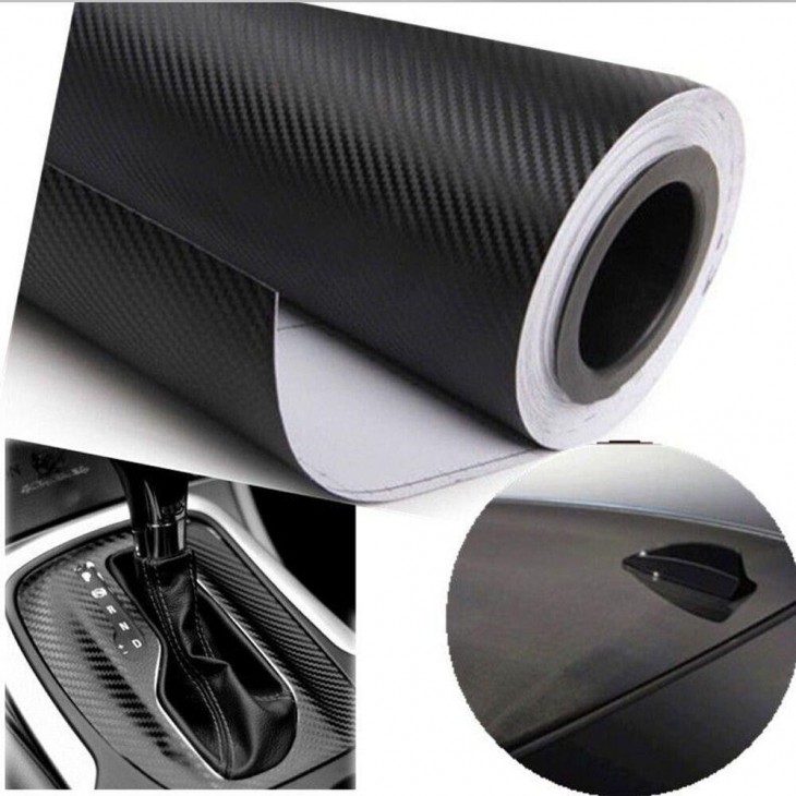 Folie colantare auto Carbon 3D Negru, 3,0m x 1,52m - AVX-KX10365 - AVEX