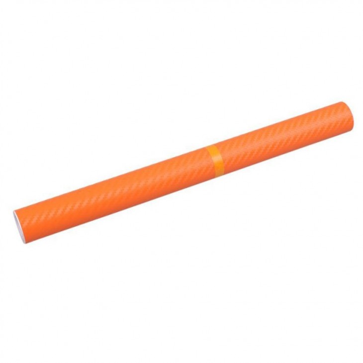 Folie colantare auto Carbon 3D - Orange (3m x 1,27m) - AVX-T1604 - AVEX