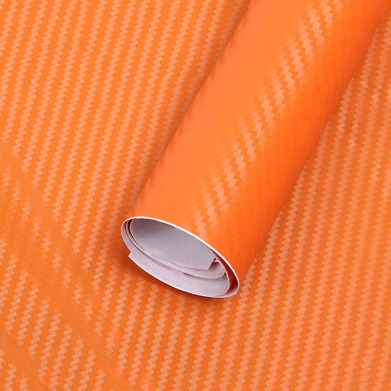 Folie colantare auto Carbon 3D - Orange (3m x 1,27m) - AVX-T1604 - AVEX