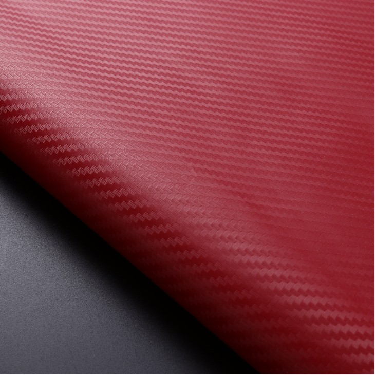 Folie colantare auto Carbon 3D - Rosu (3m x 1,27m) - AVX-T1602 - AVEX
