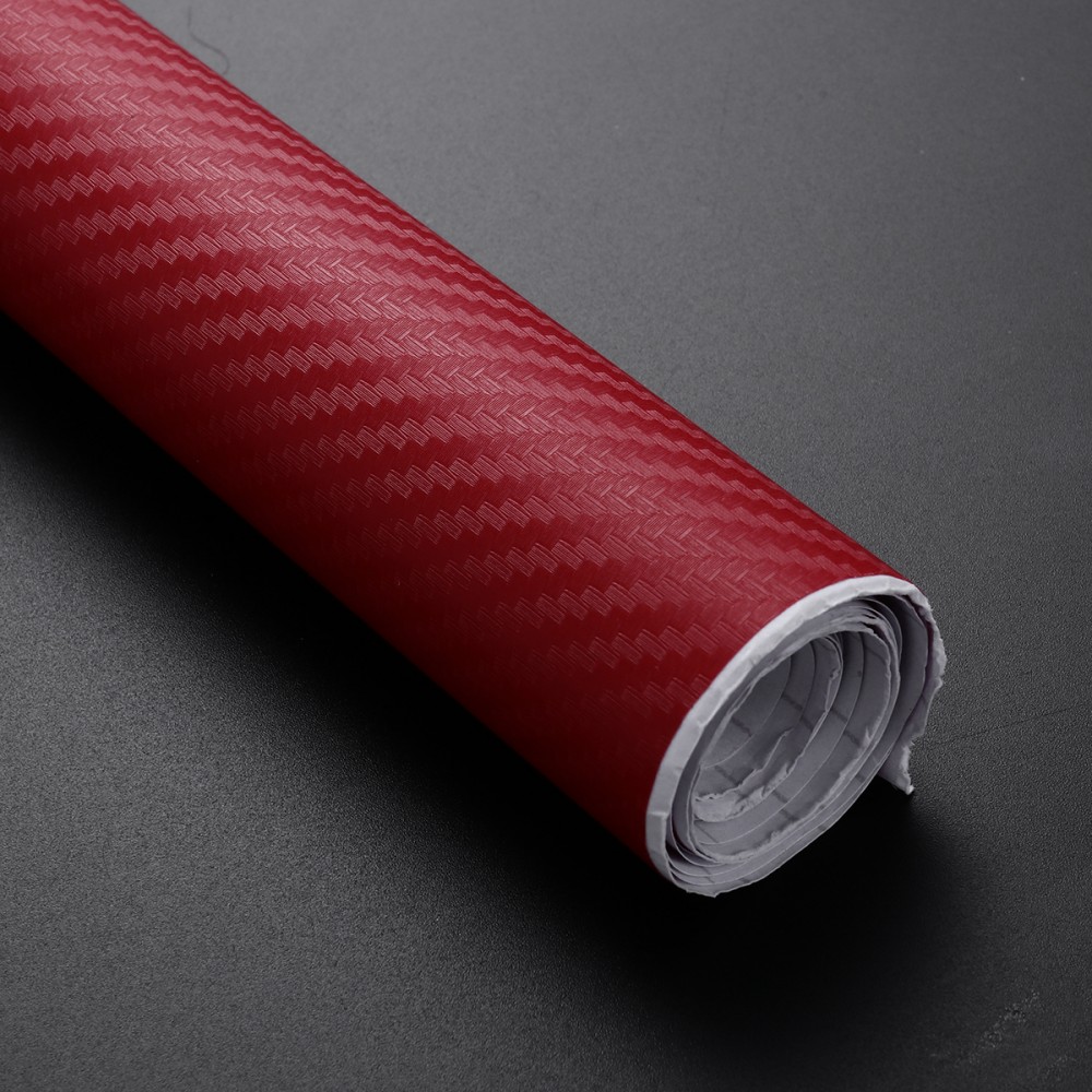 Folie colantare auto Carbon 3D - Rosu (3m x 1,27m) - AVX-T1602 - AVEX