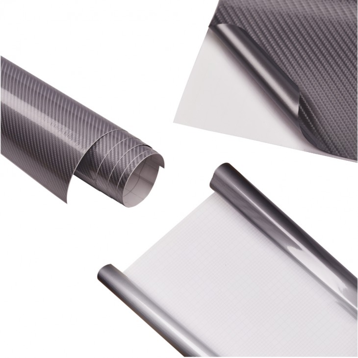 Folie colantare auto Carbon 5D Lacuit Argintiu (3,0m x 1,52m) - AVX-KX10273 - AVEX