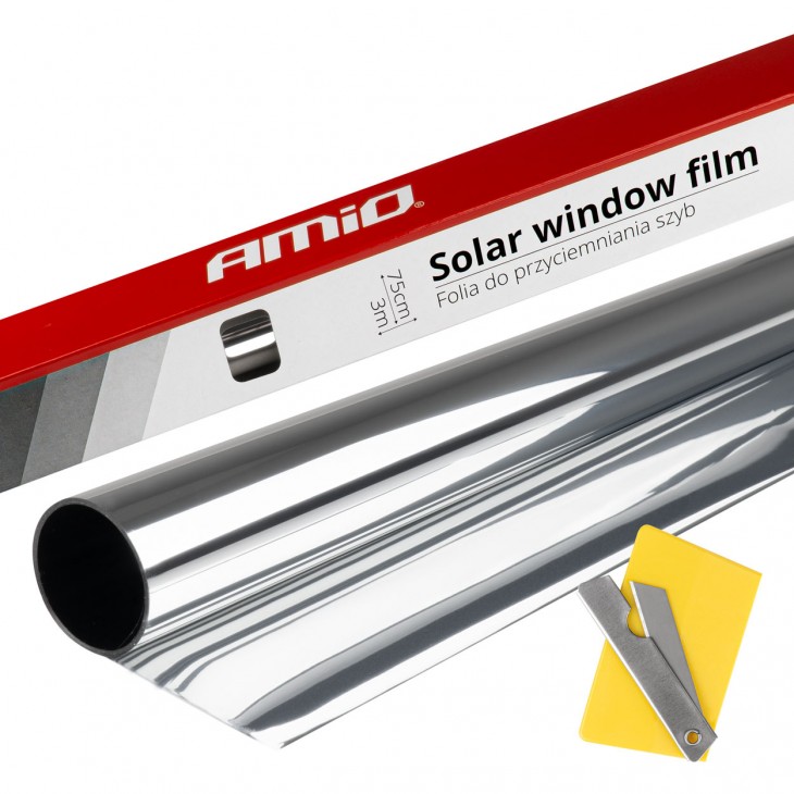 Folie tip oglinda pentru geamuri Silver 0.5x3m(15%) - AVX-AM01658 - AMIO