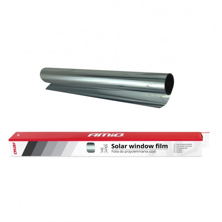 Folie tip oglinda pentru geamuri Silver 0.5x3m(15%) - AVX-AM01658 - AMIO
