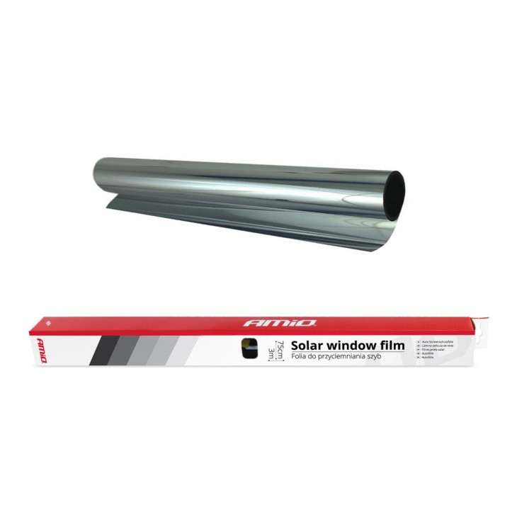 Folie tip oglinda pentru geamuri Silver 0.75x3m(15%) - AVX-AM01659 - AMIO