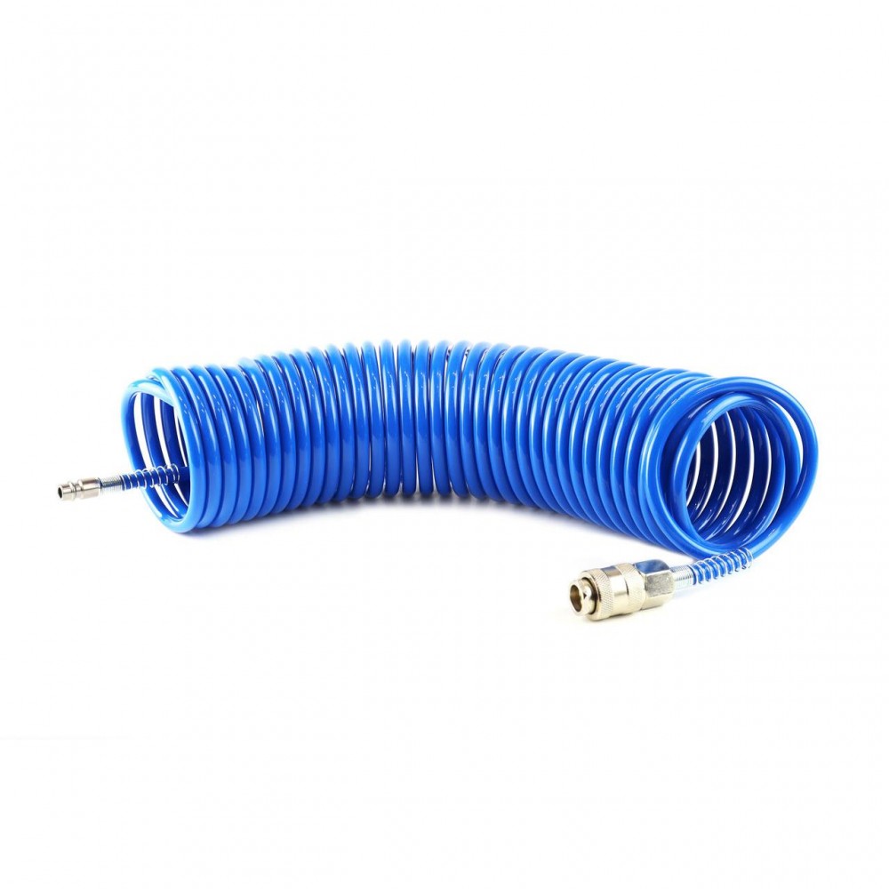 Furtun spiralat pentru aer comprimat din PE, 5 x 8mm, lungime 10m, PT-04 - AVX-AM02603 - AMIO