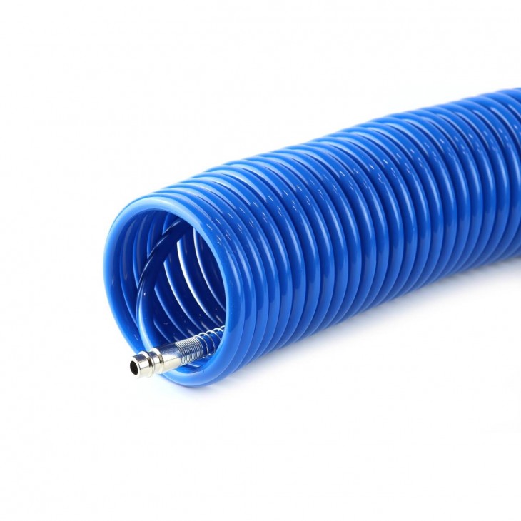 Furtun spiralat pentru aer comprimat din PE, 5 x 8mm, lungime 10m, PT-04 - AVX-AM02603 - AMIO