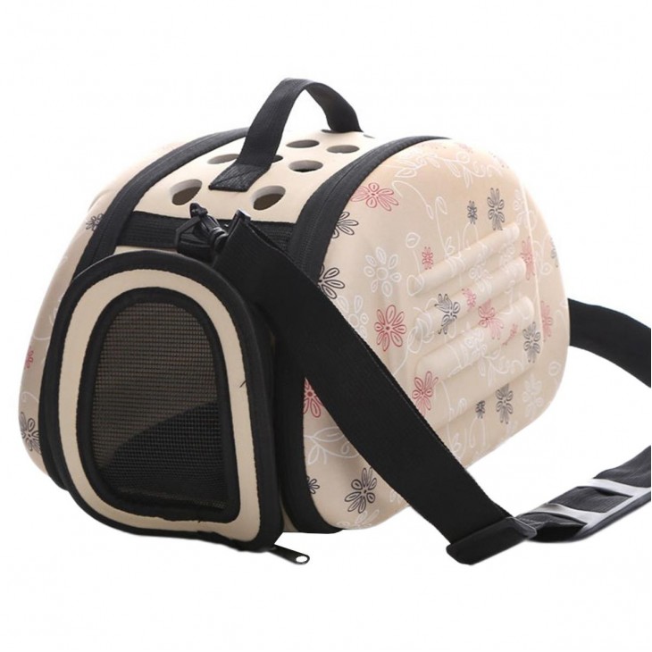 Geanta de transport pentru caine sau pisica culoare Beige AG644T - AVX-AG644T - AVEX