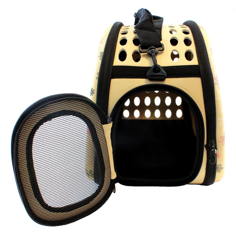 Geanta de transport pentru caine sau pisica culoare Beige AG644T - AVX-AG644T - AVEX