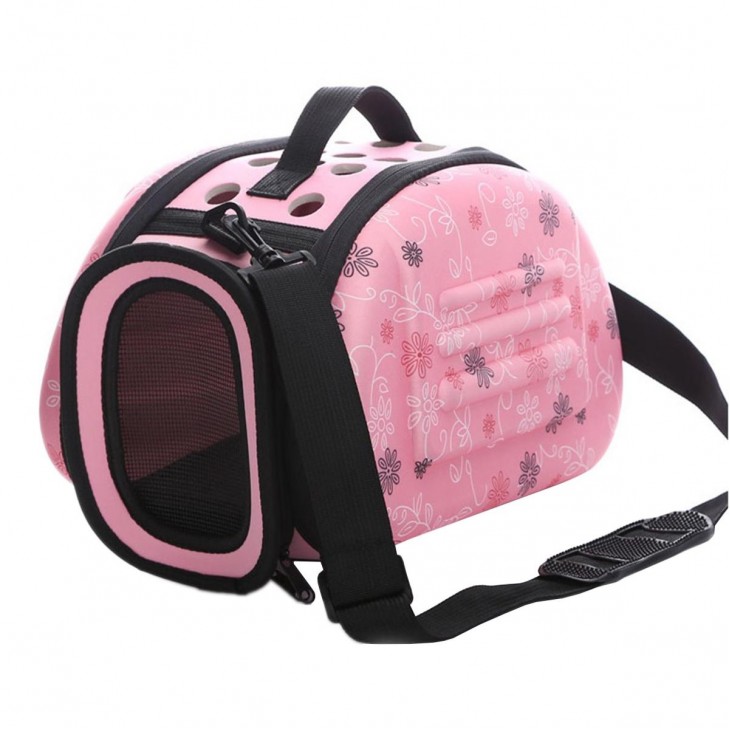 Geanta de transport pentru caine sau pisica marime L culoare Roz AG644S - AVX-AG644S - AVEX