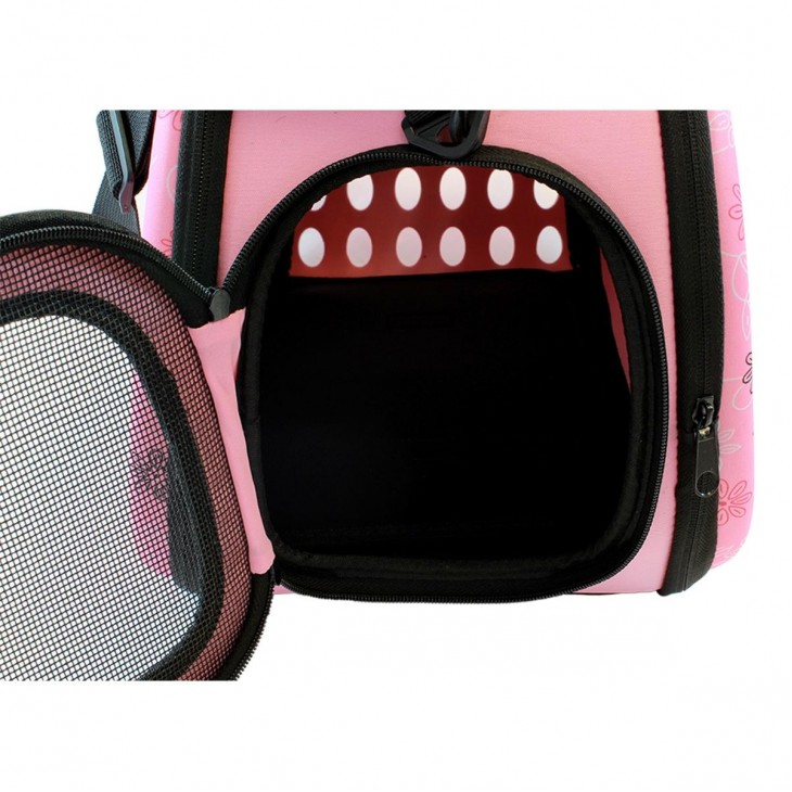 Geanta de transport pentru caine sau pisica marime L culoare Roz AG644S - AVX-AG644S - AVEX