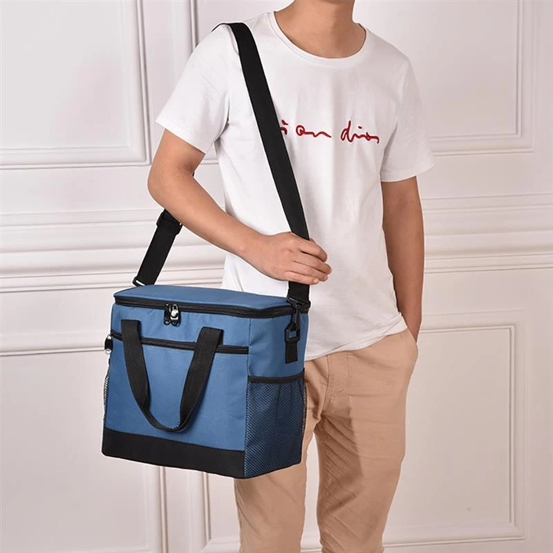 Geanta termoizolanta pentru picnic sau plaja, capacitate 16l, culoare Albastra - AVX-KX4986_2 - AVEX