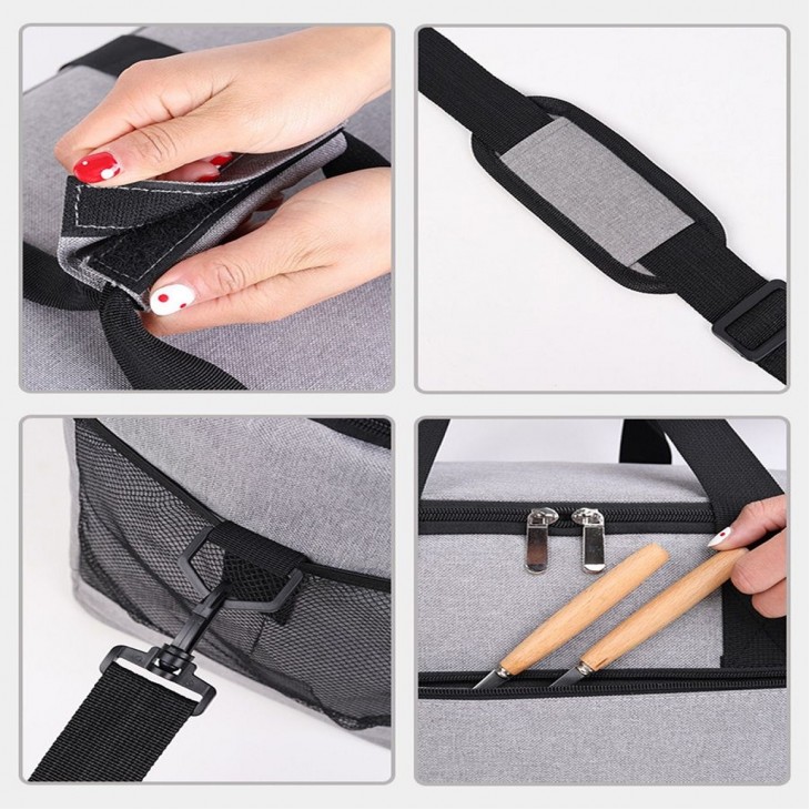 Geanta termoizolanta pentru picnic sau plaja, capacitate 16l, culoare Gri - AVX-KX4986_1 - AVEX