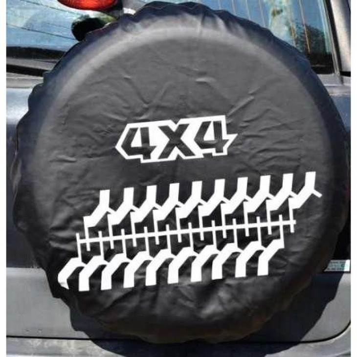 Husa roata de rezerva din imitatie piele neagra, pentru autovehicule de teren, marime 15 - AVX-T180817-1 - AVEX