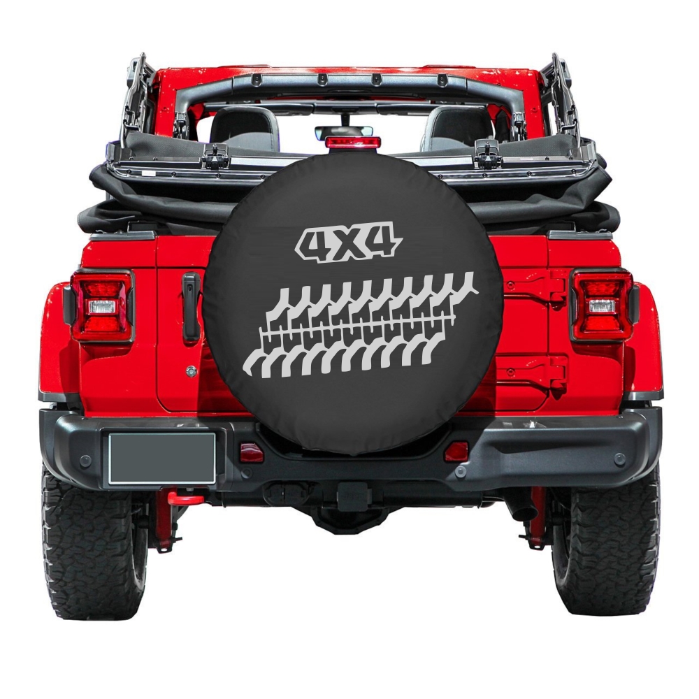 Husa roata de rezerva din imitatie piele neagra, pentru autovehicule de teren, marime 15 - AVX-T180817-1 - AVEX