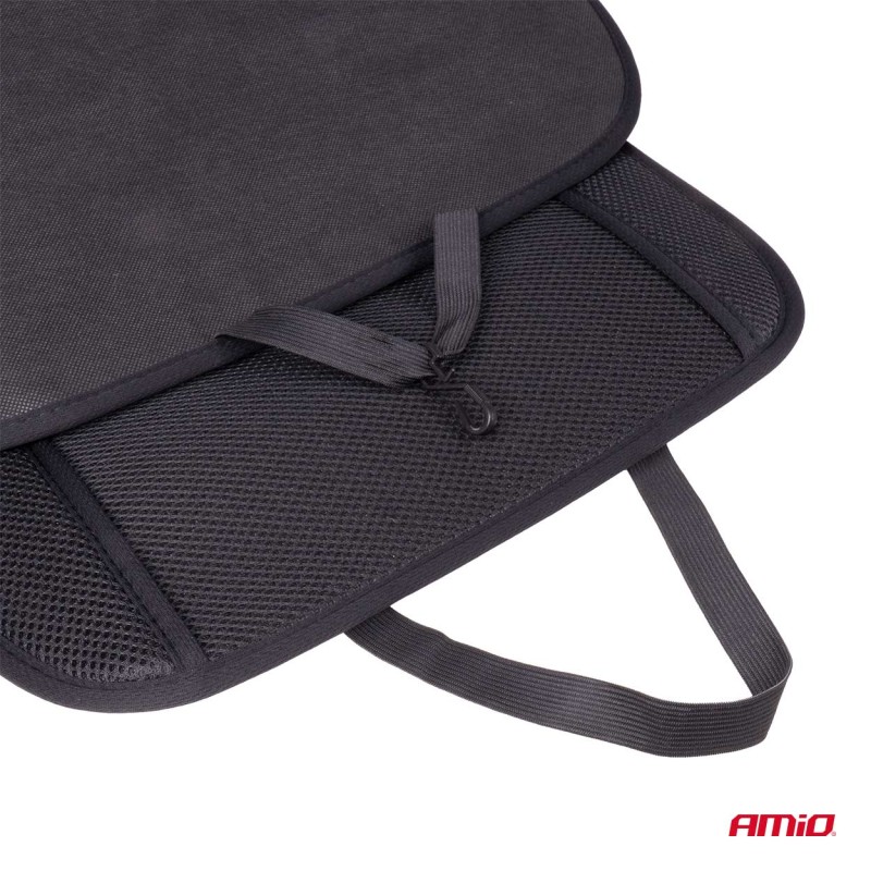 Husa scaun auto cu bile de masaj si suport lombar, dimensiuni 110 x 46 cm, culoare Neagra - AVX-AM03644 - AMIO