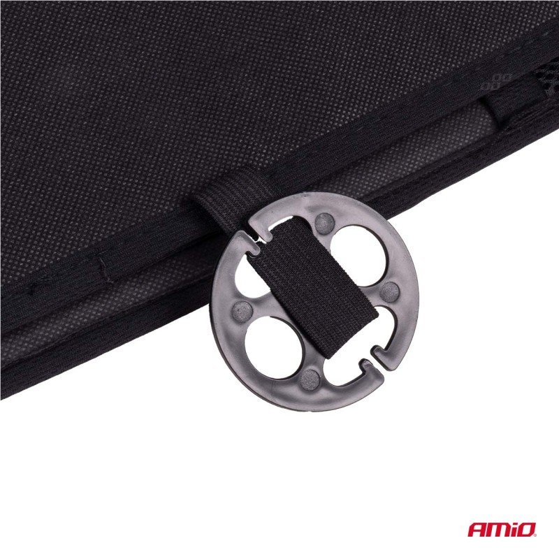 Husa scaun auto cu bile de masaj si suport lombar, dimensiuni 110 x 46 cm, culoare Neagra - AVX-AM03644 - AMIO