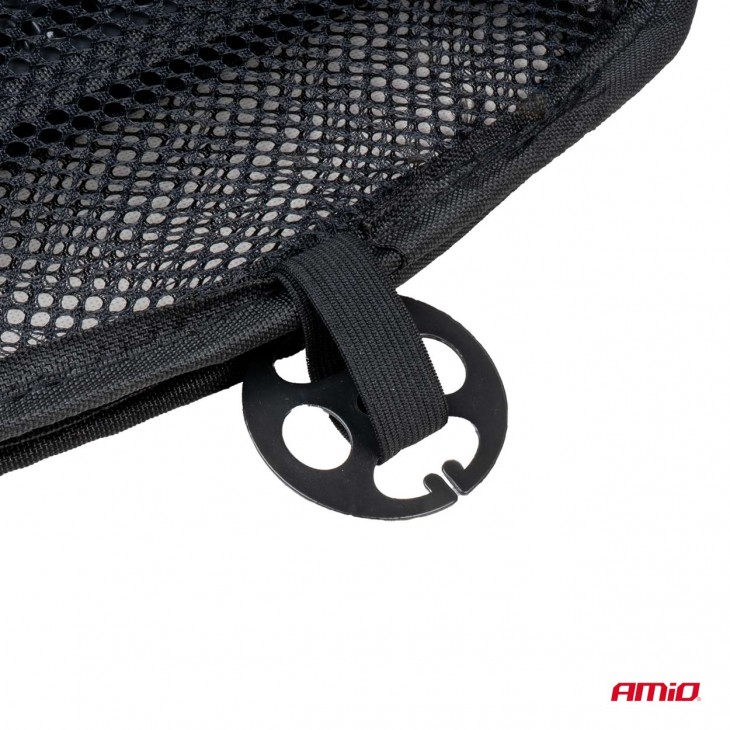 Husa scaun auto cu bile de masaj, suport lombar si tetiera, dimensiuni 125 x 52 cm, culoare Neagra - AVX-AM03646 - AMIO