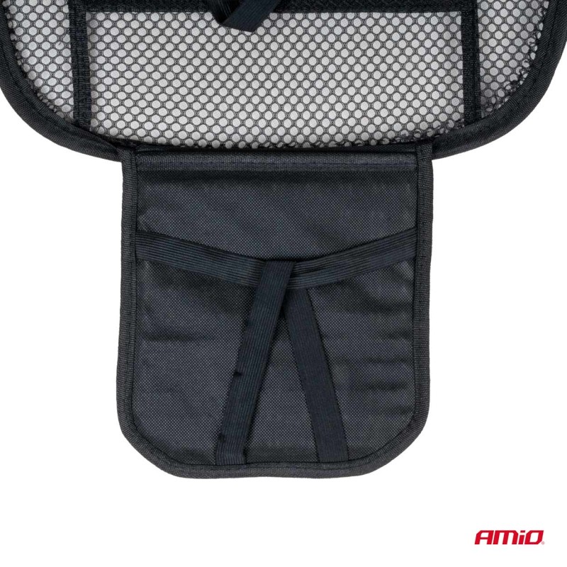 Husa scaun auto cu bile de masaj, suport lombar si tetiera, dimensiuni 125 x 52 cm, culoare Neagra - AVX-AM03646 - AMIO