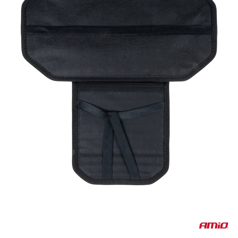 Husa scaun auto cu bile de masaj, suport lombar si tetiera, dimensiuni 126 x 44 cm, culoare Neagra - AVX-AM03650 - AMIO