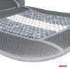 Husa scaun auto cu bile de masaj, suport lombar si tetiera, dimensiuni 131 x 46 cm, culoare Gri - AVX-AM03647 - AMIO