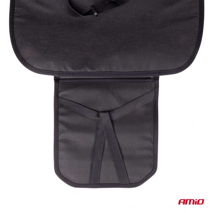 Husa scaun auto cu bile de masaj, suport lombar si tetiera, dimensiuni 131 x 46 cm, culoare Neagra - AVX-AM03648 - AMIO