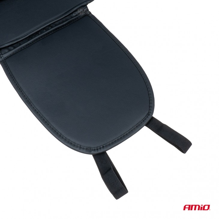 Husa scaun auto cu bile de masaj, suport lombar si tetiera, dimensiuni 147 x 68 cm, culoare Neagra - AVX-AM03649 - AMIO