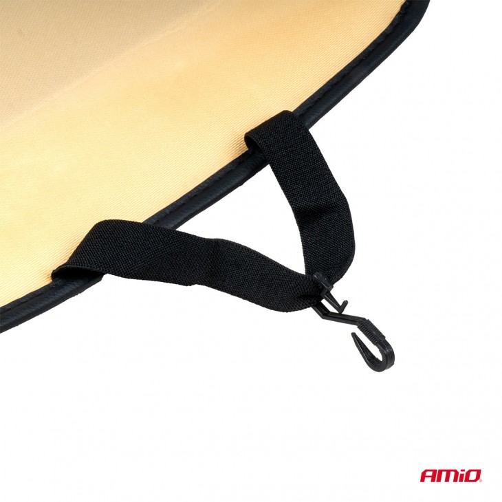 Husa scaun auto cu bile de masaj, suport lombar si tetiera, dimensiuni 147 x 68 cm, culoare Neagra - AVX-AM03649 - AMIO