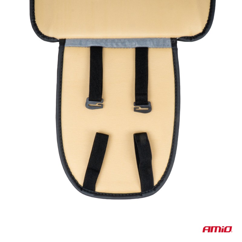 Husa scaun auto cu bile de masaj, suport lombar si tetiera, dimensiuni 147 x 68 cm, culoare Neagra