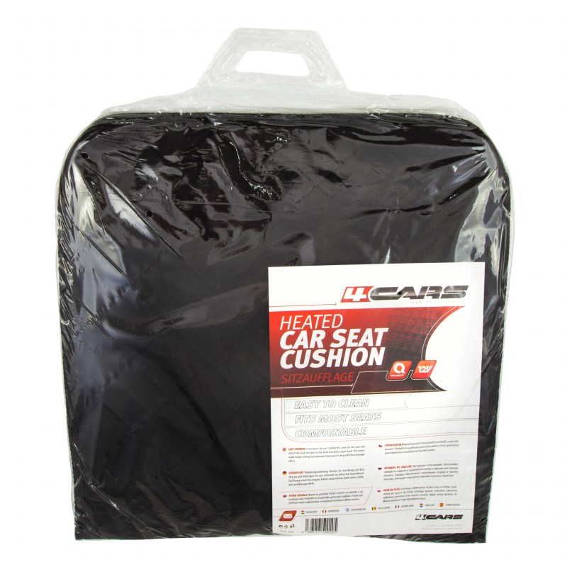 Husa scaun auto cu incalzire, spatar forma patrata, 2 trepte de caldura - AVX-4C-90205 - 4CARS