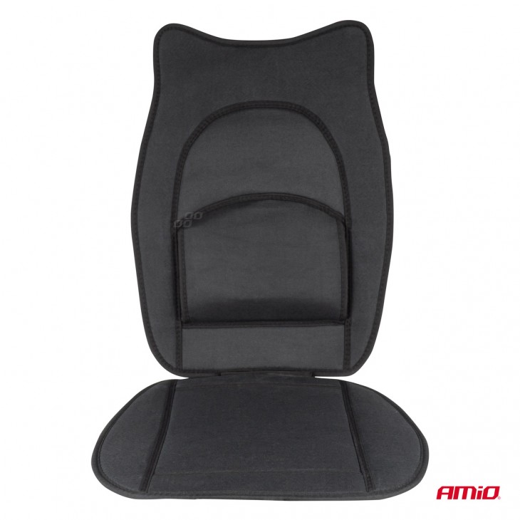 Husa scaun de inalta calitate cu suport lombar, culoare Neagra - AVX-AM02959 - AMIO