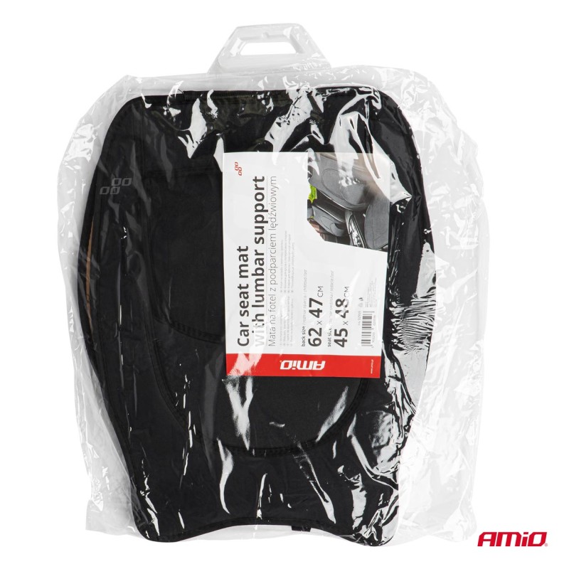 Husa scaun de inalta calitate cu suport lombar, culoare Neagra - AVX-AM02959 - AMIO