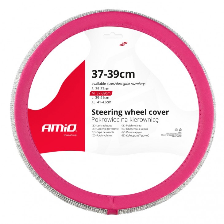 Husa volan ROZ, SWC-36-M (37-39cm) - AVX-AM02809 - AMIO