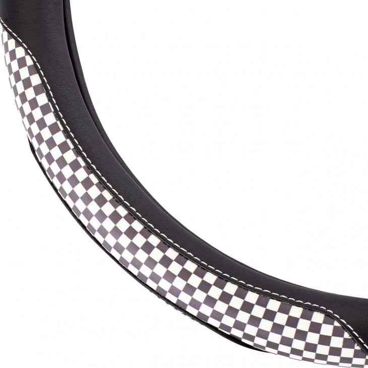 Husa volan Racing Flag, SWC-39-M (37-39cm) - AVX-AM02812 - AMIO