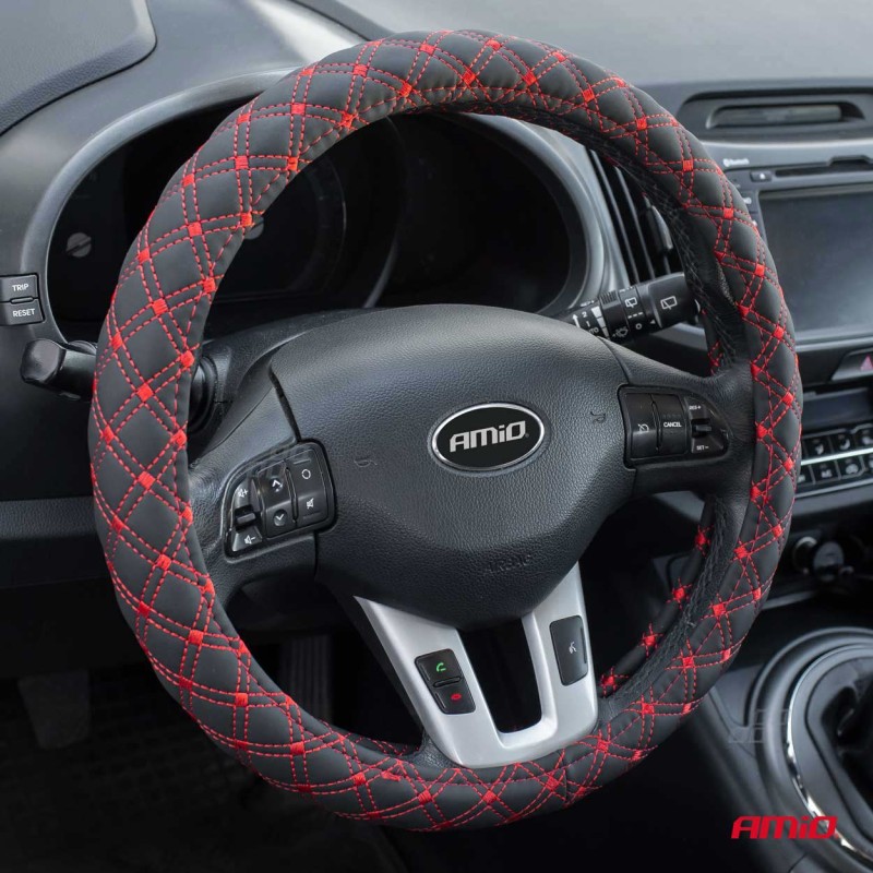 Husa volan Red Seam, SWC-40-M (37-39cm) - AVX-AM02813 - AMIO