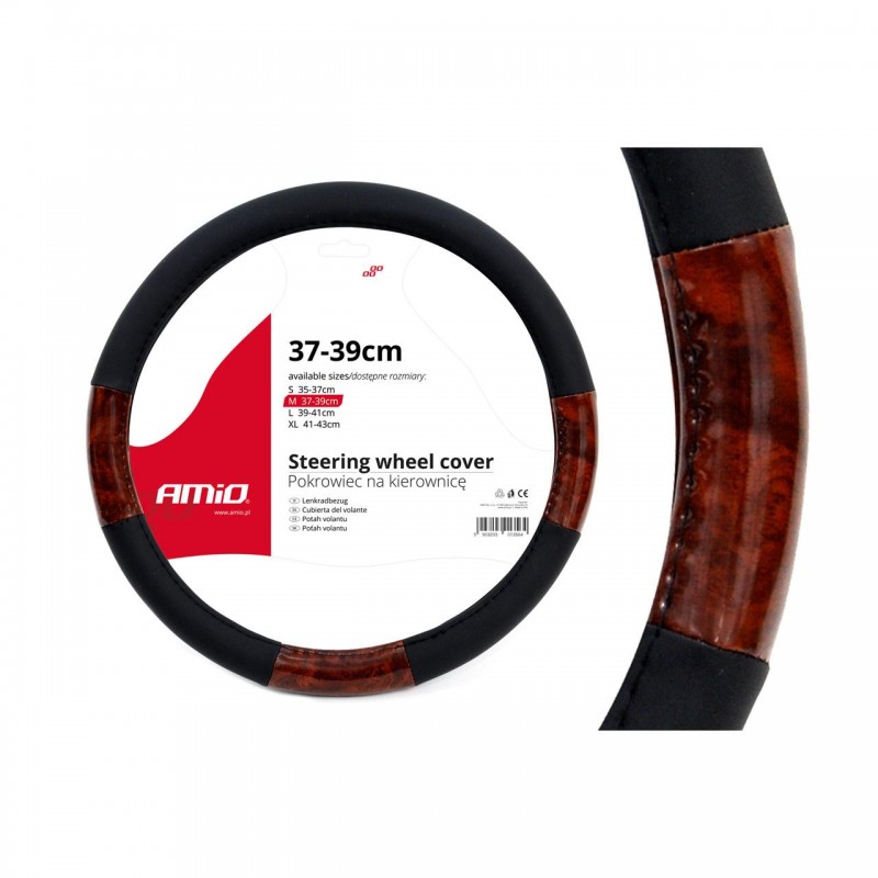 Husa volan imitatie lemn SWC-03-M (37-39cm) - AVX-AM01358 - AMIO