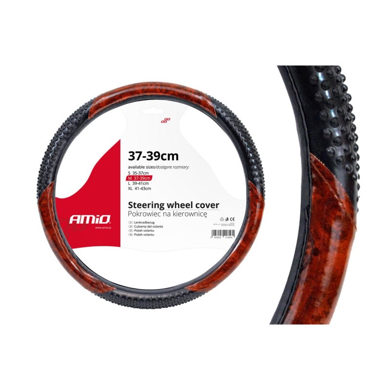 Husa volan imitatie lemn SWC-11-M (37-39cm) - AVX-AM01369 - AMIO