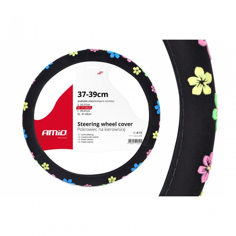Husa volan model Floral  SWC-13-M (37-39cm) - AVX-AM01376 - AMIO