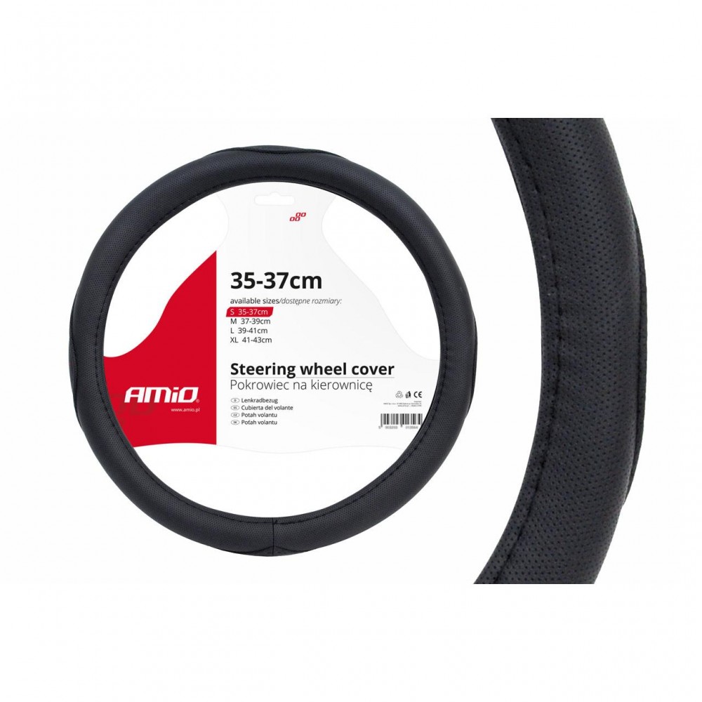 Husa volan neagra SWC-09-S (35-37cm) - AVX-AM01364 - AMIO