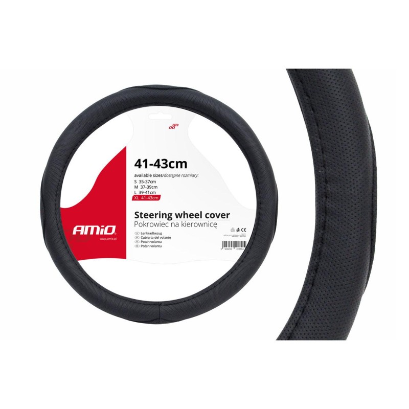 Husa volan neagra SWC-09-XL (41-43cm) - AVX-AM01367 - AMIO