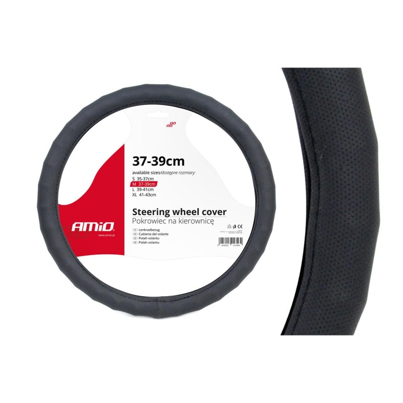 Husa volan neagra Waves SWC-14-M (37-39cm) - AVX-AM01378 - AMIO