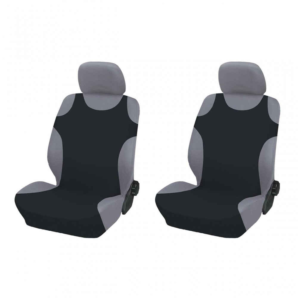 Huse auto tip maiou fata negru 2 buc - AVX-AMSE87266 - AMIO