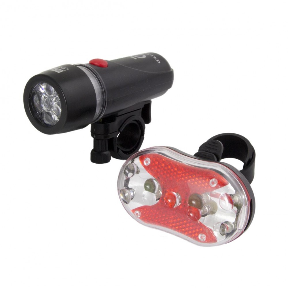 Kit Bicicleta Lampa Frontala LED + Lampa Stop LED, ALPHECCA EOT015 - AVX-EOT015 - Esperanza
