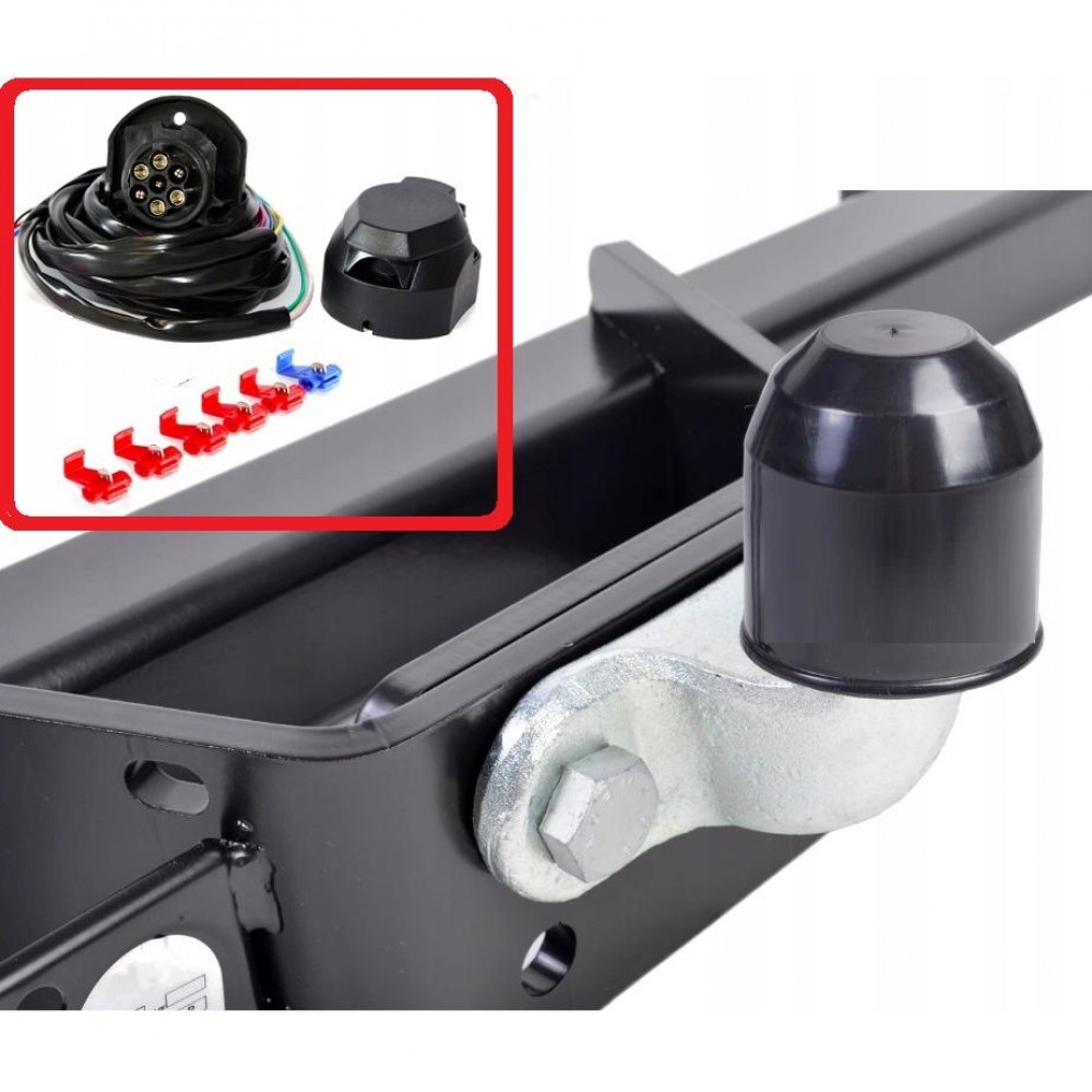 Kit cablaj pentru montaj carlig remorca, priza cu 7 pini, lungime cablu 1,5m - AVX-T260319-1 - AVEX
