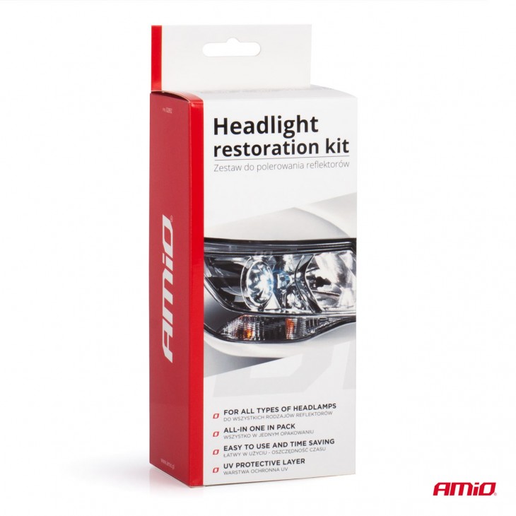 Kit complet pentru lustruire si restaurare faruri, AVX-AM02892 - AVX-AM02892 - AMIO