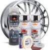 Kit complet reparatie si vopsire jante culoare Crom Metalic, V2