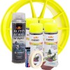 Kit complet reparatie si vopsire jante culoare Galben Fluorescent, V4