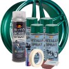 Kit complet reparatie si vopsire jante culoare Verde Metalizat, V4