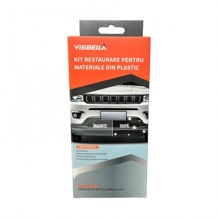 Kit restaurare, lustruire si intretinere elemente din plastic, Visbella - AVX-T160223-1 - AVEX